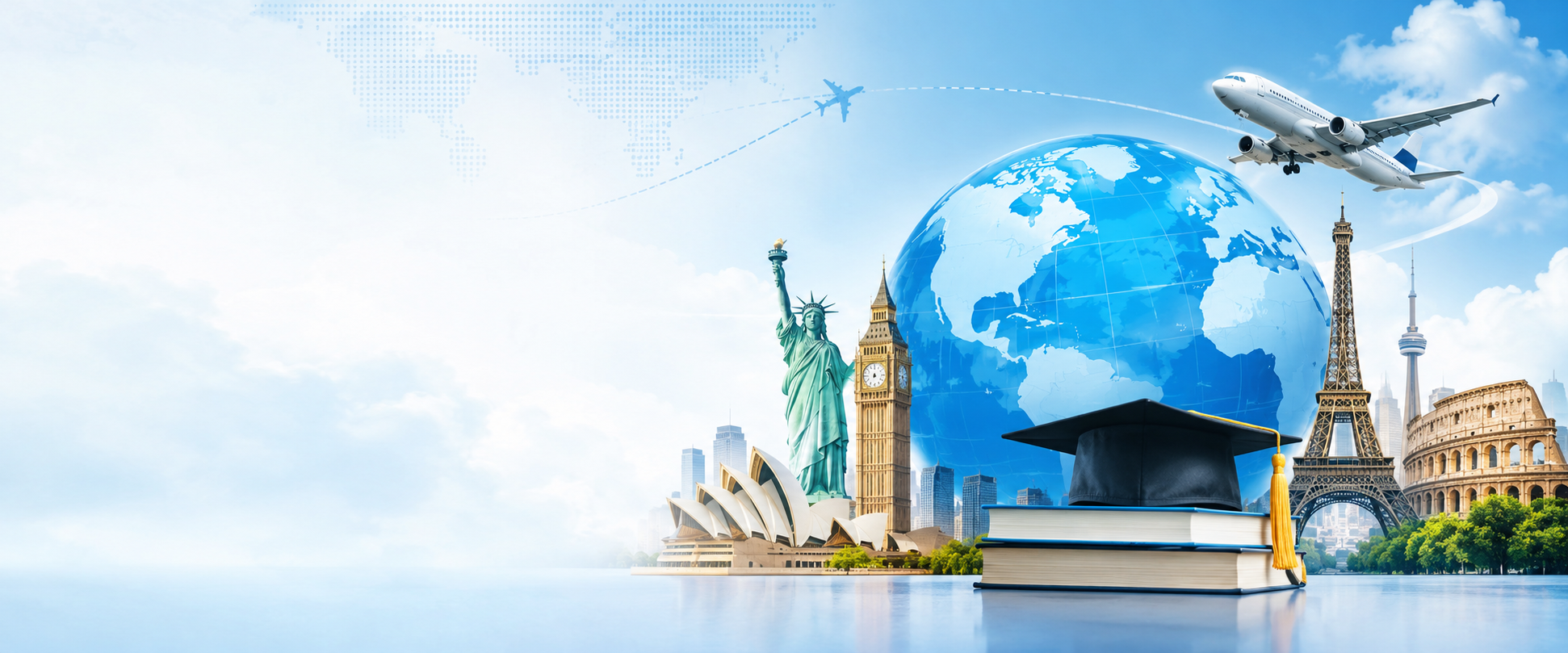 Students studying abroad